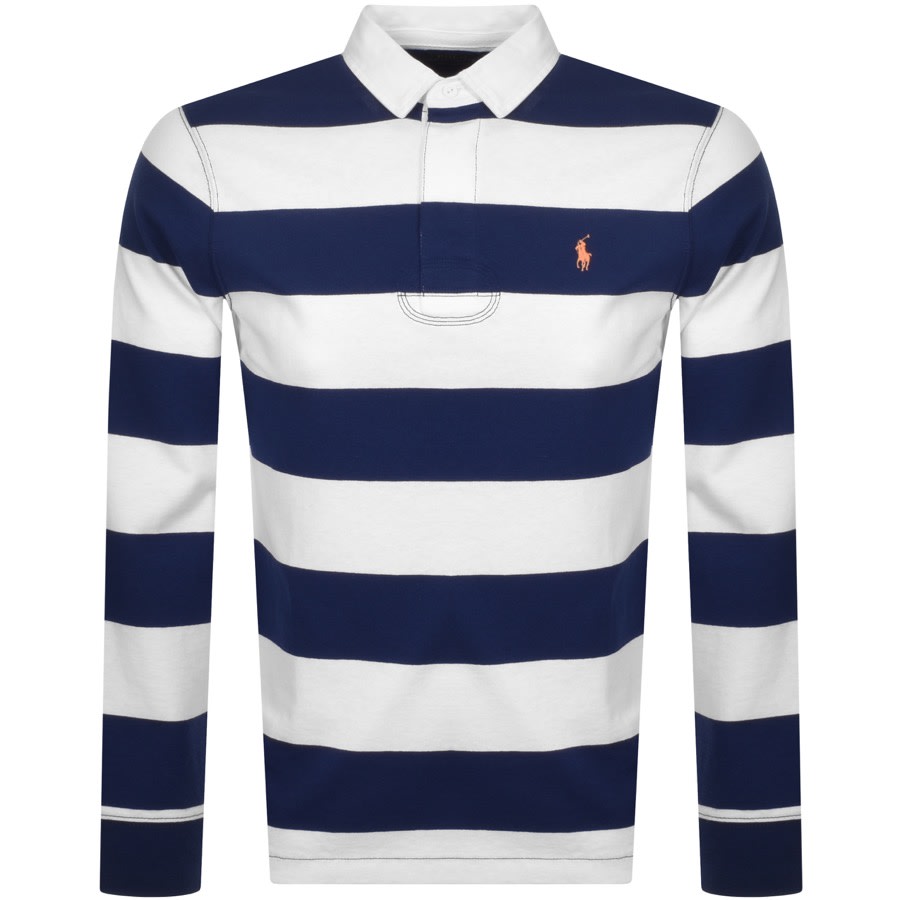 Alternative Image for ProductRalph Lauren Long Sleeve Rugby Polo T Shirt Blue1